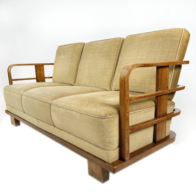Three-Seater Sofa attributed to Ferenc Fürst for Lajos Kozma