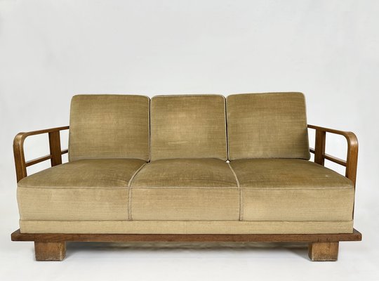Three-Seater Sofa attributed to Ferenc Fürst for Lajos Kozma Three-Seater Sofa attributed to Ferenc Fürst for Lajos Kozma