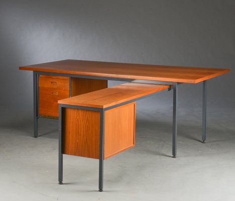 Mid Century Danish Desk Filing Cabinet Set From Nipu 1960s Set