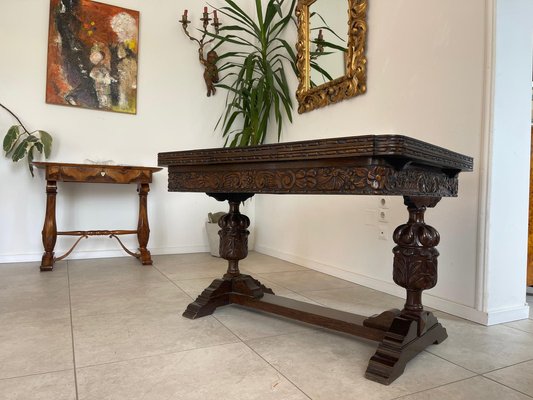 Vintage Dining Table in Oak, 1940s for sale at Pamono