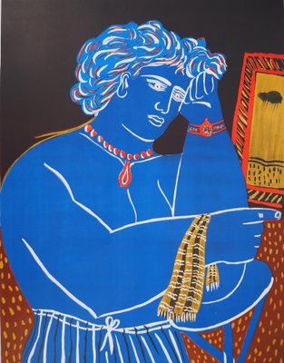 Alekos Fassianos, Thinker with a Watch (Fiac1978), Original