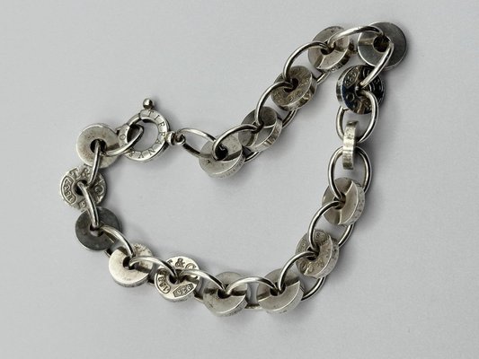 Sterling Silver Circle Disc Link Bracelet from Tiffany 2007