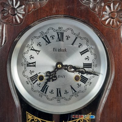 Vintage Mechanical Pendulum Clock, 1960s for sale at Pamono