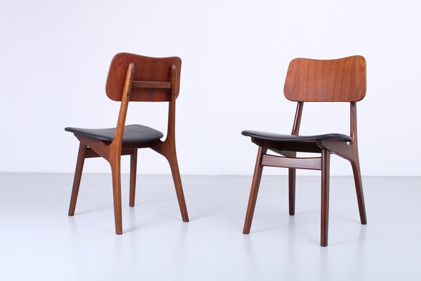 Teak Dining Chairs by Ib Kofod-Larsen, Denmark, 1950s, Set of