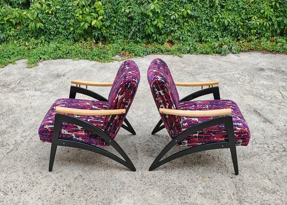 Mid Century Sedie Thonet Moderne Poltrone Gazelle Mid-Century Moderne, Anni '60, Set Di In