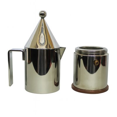 Caffettiera La Conica di Aldo Rossi per Alessi, anni '80 in