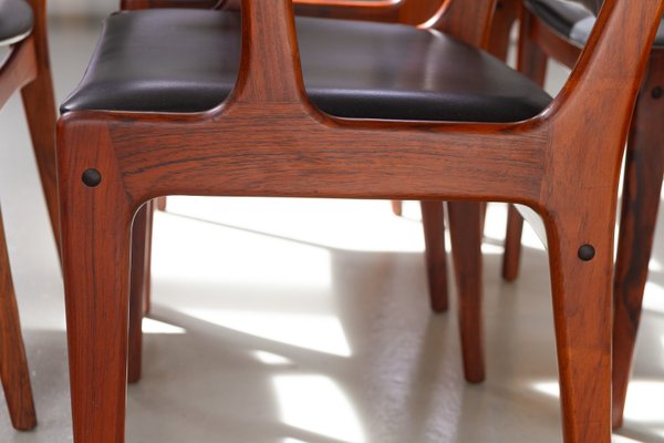 Danish Rosewood Armchairs by Johannes Andersen for Uldum Møbler