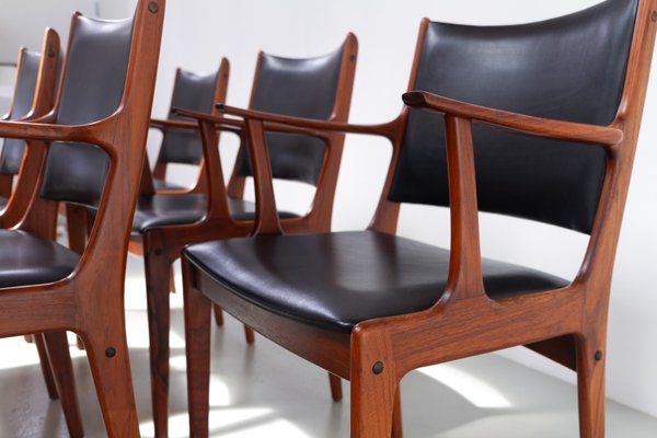 Danish Rosewood Armchairs by Johannes Andersen for Uldum Møbler