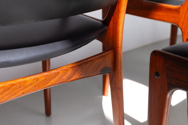 Danish Rosewood Armchairs by Johannes Andersen for Uldum Møbler