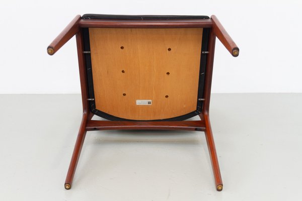 デンマーク Johannes Andersen ローズウッド 本革 Uldum Danish Rosewood Armchairs by Johannes Andersen for Uldum Møbler