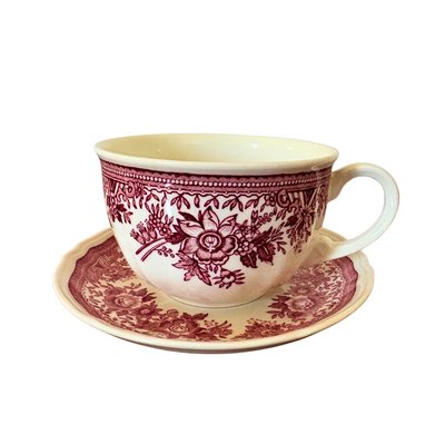 Mid-Century Red Fasan Service in Porcelain from Villeroy & Boch