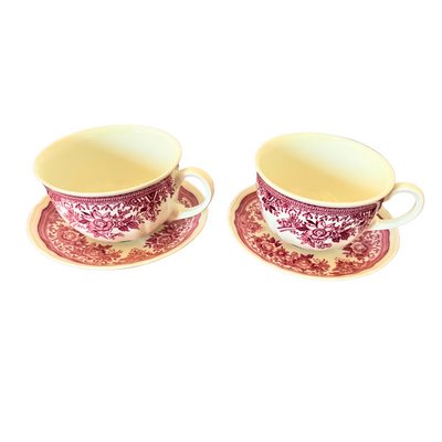 Mid-Century Red Fasan Service in Porcelain from Villeroy & Boch