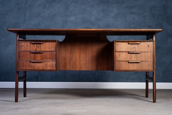 Rosewood Desk by Gunni Omann for Omann Jun Møbelfabrik, 1960s for Rosewood Desk by Gunni Omann for Omann Jun Møbelfabrik, 1960s for