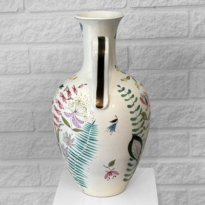 Large Faience Vase by Stig Lindberg for Gustavsberg, Sweden, 1940s