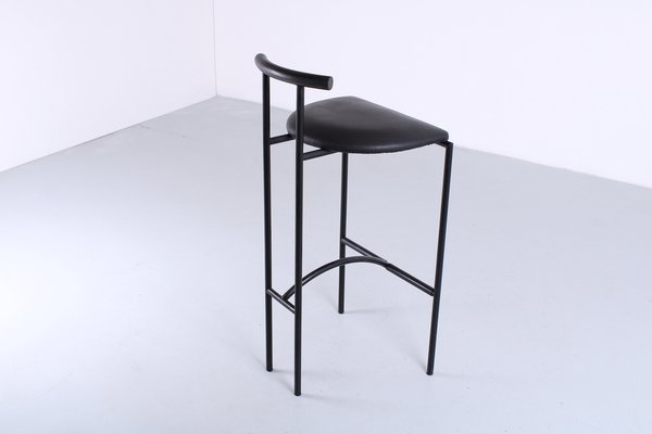 Tokyo Black Stool by Rodney Kinsman for Bieffeplast, 1980s for