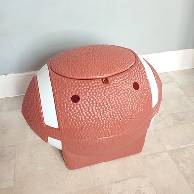 Large Football Toy Storage Box in Plastic from Little Tikes, 1970s