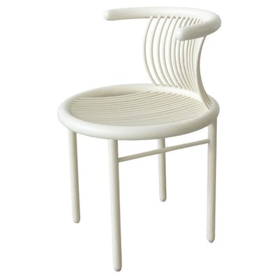 Jutta & Herbert Ohl Circo Chair ポストモダン Weißer Circo Chair von Jutta & Herbert Ohl für Lübke, 1980er bei