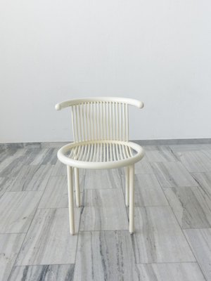Jutta & Herbert Ohl Circo Chair ポストモダン Weißer Circo Chair von Jutta & Herbert Ohl für Lübke, 1980er bei