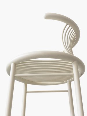 White Circo Chair by Jutta and Herbert Ohl for Lübke, 1980s for