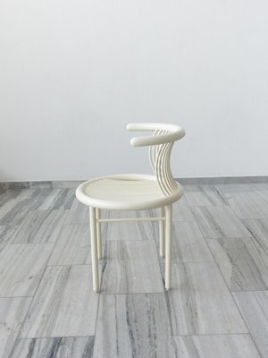 Jutta & Herbert Ohl Circo Chair ポストモダン White Circo Chair by Jutta and Herbert Ohl for Lübke, 1980s for