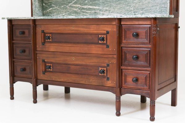 Arts Crafts Mahogany Vanity By Jac Van Den Bosch For T Mahogany Vanity By Jac Van Den Bosch