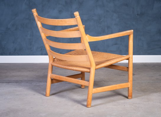 Carl Hansen & Søn Hans J. Wegner Yチェア CH44 Lounge Chair in Beech and Natural Paper Cord by Hans J