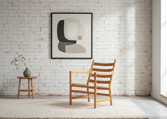 CH44 Lounge Chair in Beech and Natural Paper Cord by Hans J Wegner for Carl Hansen S n, 1960s