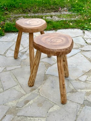 スツール Vintage Stool Vintage Brutalist Stools, 1950s, Set of 2 for sale at Pamono