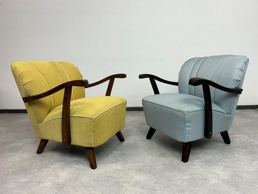 Poltrone Art Deco vintage, anni '40 in vendita su Pamono