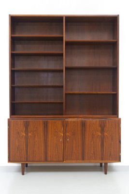 Danish Rosewood Bookcase with Sideboard by Carlo Jensen for