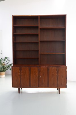 Danish Rosewood Bookcase with Sideboard by Carlo Jensen for