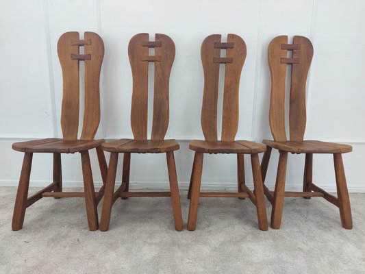 De Puydt チェア Belgian Brutalist Chairs by De Puydt, 1960s, Set of 4 for sale at