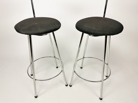 Vintage Italian Effezeta Bar Stools, 1980s, Set of 2 for sale at