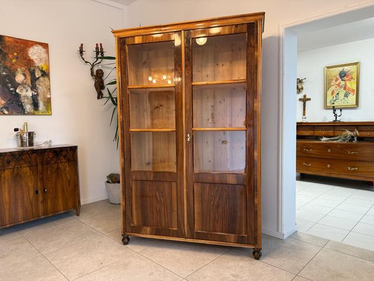 Biedermeier Display Cabinet in Glass for sale at Pamono