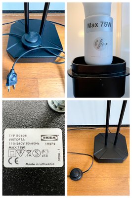 Vintage Floor Lamp by Gunner Jensen for Ikea, 1980s for sale at Pamono