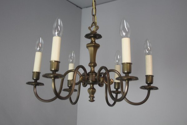 Vintage Six-Arm Chandelier, 1970s for sale at Pamono