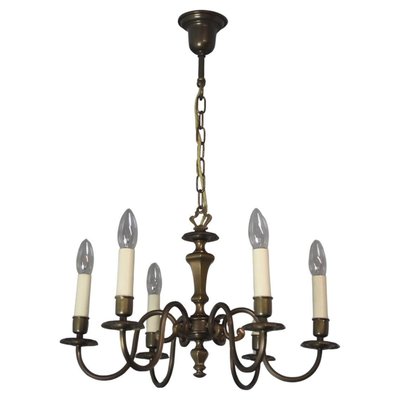 Vintage Six-Arm Chandelier, 1970s for sale at Pamono
