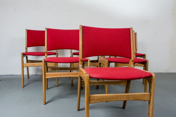Sillas de comedor de roble macizo de Erik Buch para Oddense, años 50 ... Sillas de comedor de roble macizo de Erik Buch para Oddense, años 50 ...