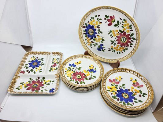 Vintage Steingut Teller und Teller, 12 . Set bei Pamono kaufen