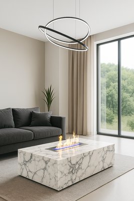 Marmor Couchtisch aus Arabescato von Andrea Grasso bei Pamono kaufen