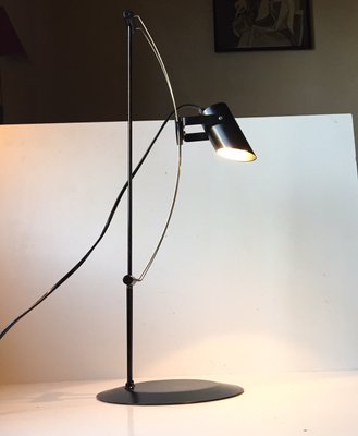 Vintage Danish Minimalist Black Table Lamp from Lyfa 1980s for
