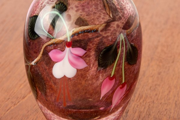 【70sヴィンテージ】Orient&Flume 花瓶 Art Nouveau Blown Glass Vase by Ed Aleksander for Orient