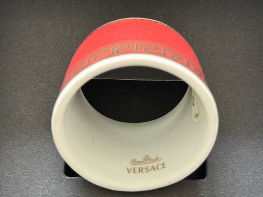 Napkin Ring in Medusa Red by Versace for Rosenthal, 2003 for sale