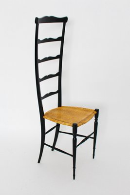 Italienischer Vintage Stuhl Mit Hoher Ruckenlehne Von Chiavari 1940er Bei Pamono Kaufen 