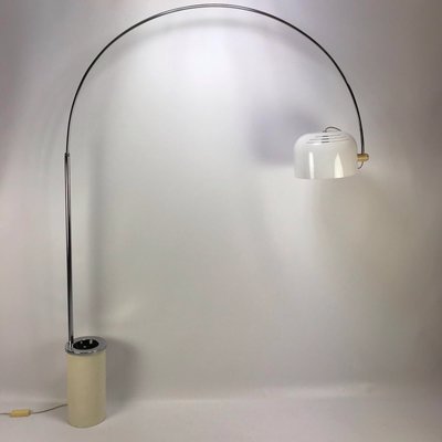 Arc Floor Lamp By Luigi Massoni For, Silver Arc Floor Lamp