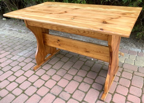 Rustic Farmhouse Pine Table, 1970s for sale at Pamono