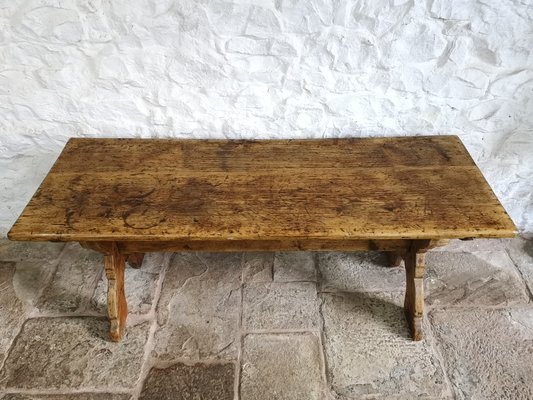 Antique Swedish Pine X Frame Tavern Table, 1700s for sale at Pamono