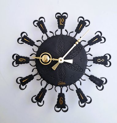 Orologio da parete elettrico di Selva, Germania, anni '60 in
