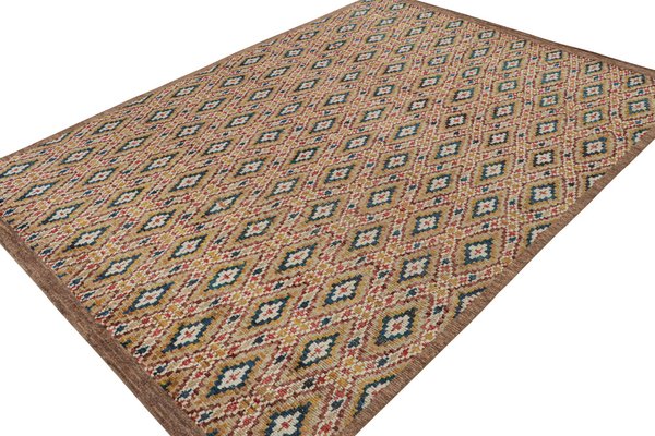 CAMILSON Tappeto Marocchino Bohémien - 5x17 Cm, Nero/Bianco, Design Geometrico A Rombi Per Soggiorno E Corridoio - 3