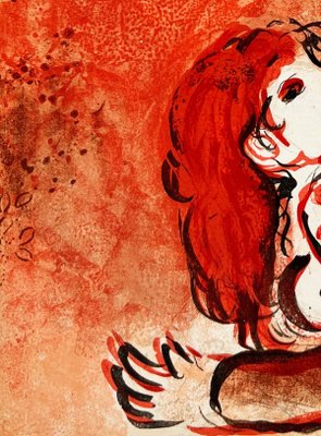 Marc Chagall シャガール　イスラエルの顔　エスタンプ　版画 Marc Chagall, The Face of Israel with Nude, 1960, Lithograph for
